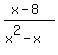 %28x-8%29%2F%28x%5E2-x%29