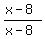 %28x-8%29%2F%28x-8%29