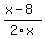 %28x-8%29%2F2x