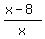 %28x-8%29%2Fx