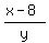 %28x-8%29%2Fy