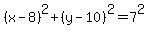 %28x-8%29%5E2%2B%28y-10%29%5E2=7%5E2