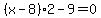 %28x-8%292-9+=+0