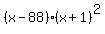 %28x-88%29%2A%28x%2B1%29%5E2