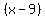 %28x-9%29