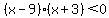 %28x-9%29%28x%2B3%29%3C0
