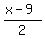 %28x-9%29%2F2