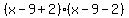 %28x-9%2B2%29%28x-9-2%29