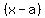 %28x-a%29