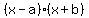 %28x-a%29%28x%2Bb%29