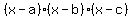 %28x-a%29%28x-b%29%28x-c%29