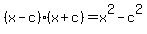 %28x-c%29%28x%2Bc%29=x%5E2-c%5E2