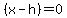 %28x-h%29=0
