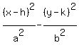 %28x-h%29%5E2%2Fa%5E2-%28y-k%29%5E2%2Fb%5E2