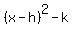 %28x-h%29%5E2-k