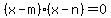 %28x-m%29%28x-n%29=0