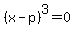 %28x-p%29%5E3=0