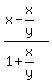 %28x-x%2Fy%29%2F%281%2Bx%2Fy%29