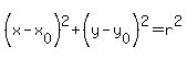 %28x-x%5B0%5D%29%5E2+%2B+%28y-y%5B0%5D%29%5E2+=+r%5E2+