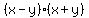 %28x-y%29%28x%2By%29
