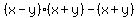 %28x-y%29%28x%2By%29-%28x%2By%29