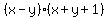 %28x-y%29%28x%2By%2B1%29