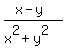 %28x-y%29%2F%28x%5E2%2By%5E2%29