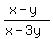 %28x-y%29%2F%28x-3y%29
