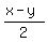 %28x-y%29%2F2