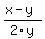 %28x-y%29%2F2y