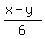 %28x-y%29%2F6