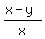 %28x-y%29%2Fx