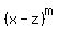 %28x-z%29%5Em