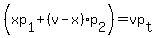 %28xp%5B1%5D%2B%28v-x%29p%5B2%5D%29=vp%5Bt%5D