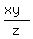 %28xy%29%2Fz