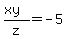 %28xy%29%2Fz=-5