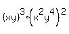 %28xy%29%5E3+%28x%5E2y%5E4%29%5E2