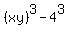 %28xy%29%5E3+-+4%5E3