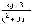 %28xy%2B3%29%2F%28y%5E2%2B3y%29