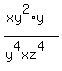 %28xy%5E2%2Ay%29%2F%28y%5E4xz%5E4%29