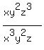 %28xy%5E2z%5E3%29%2F%28x%5E3y%5E2z%29