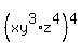 %28xy%5E3%2Az%5E4%29%5E4