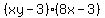 %28xy-3%29%288x-3%29
