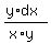 %28y%2Adx%29%2F%28x%2Ay%29