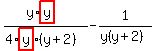 %28y%2Ahighlight%28y%29%29%2F%284%2Ahighlight%28y%29%28y%2B2%29%29+-+1%2F%28y%28y%2B2%29%29