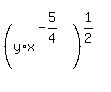%28y%2Ax%5E%28-5%2F4%29%29%5E%281%2F2%29