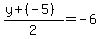 %28y%2B%28-5%29%29%2F2=-6