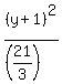 %28y%2B1%29%5E2%2F%28%2821%2F3%29%29