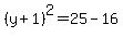 %28y%2B1%29%5E2=25-16