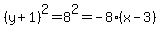 %28y%2B1%29%5E2=8%5E2=-8%28x-3%29